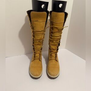 Timberland Women's 14" Premium Waterproof Knee High Boot (Wheat) Size 7.5